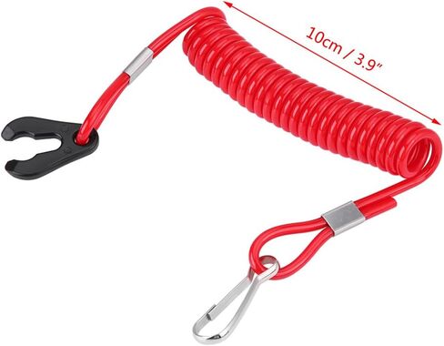 Keenso Universal Kill Switch - محرك خارجي للدراجات النارية، مفتاح إيقاف القتل، مفتاح جزازات العشب، مفتاح قتل الطوارئ مع سلك حبل الحبل in Kuwait