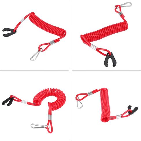 Keenso Universal Kill Switch - محرك خارجي للدراجات النارية، مفتاح إيقاف القتل، مفتاح جزازات العشب، مفتاح قتل الطوارئ مع سلك حبل الحبل in Kuwait
