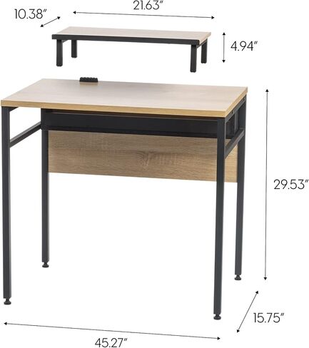 IRIS OWDN-8862 مكتب مع حامل شاشة، 31 بوصة - ريفي، خشبي in Saudi Arabia