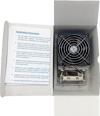 BestParts New Heatsink Cooling Fan Compatible with Supermicro 4U X9 Server Xeon LGA2011 SNK-P0051AP4 in Saudi Arabia