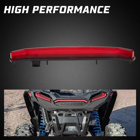 BUNKER INDUST UTV المصابيح الخلفية المركزية OEM استبدال مصباح الذيل متوافق مع Polaris RZR XP 1000 Turbo Sportsman 1000 XP 2019 2020 2021 2022 2023 الملحقات (أحمر، استبدال #2413431) in Kuwait