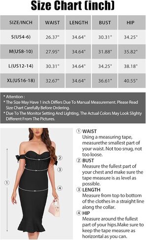 Women's Midi Dress Off Shoulder Bow Mermaid Tummy Control Bodycon Dresses Wedding Guest Cocktail Party Dress in Saudi Arabia