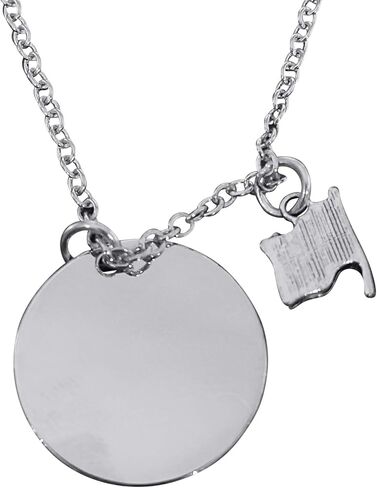 Art Attack United States Army Chain Necklace, American Flag Pendant Charm, Gift for Military Parent Child Girlfriend Boyfriend Brother Sister (Silver) in Saudi Arabia