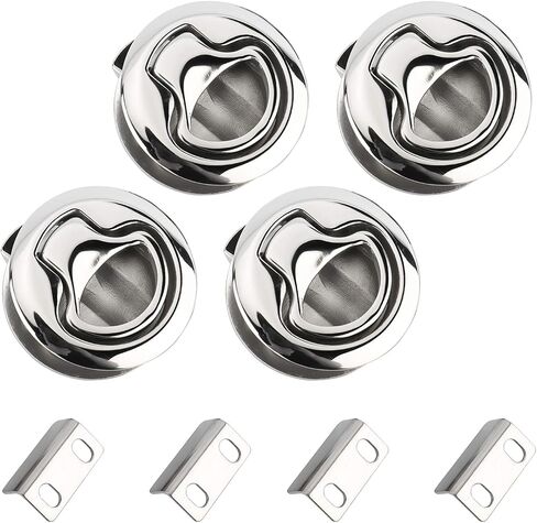 DasMarine Marine Boat 2" Flush Pull Hatch Latch,Stainless Steel Latch in Saudi Arabia