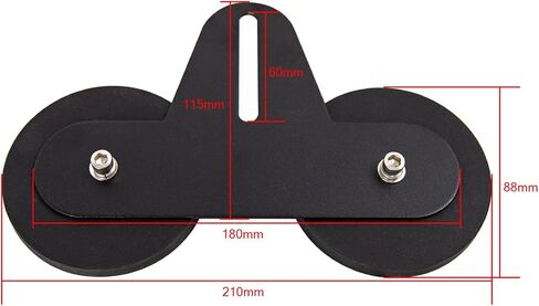 RIGIDON 2PCS Universal Magnetic Light Bar Base, Strong Magnet Mount Brackets for SUV ATV Off Road Truck LED Work Light Fog Light Roof Light Bar(Model C) in Saudi Arabia