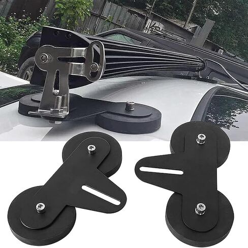 RIGIDON 2PCS Universal Magnetic Light Bar Base, Strong Magnet Mount Brackets for SUV ATV Off Road Truck LED Work Light Fog Light Roof Light Bar(Model C) in Saudi Arabia