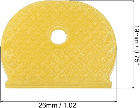 PATIKIL Key Caps Covers, 25 Pack Keys Identifiers Covers Coding Tags Marker Semicircle Silicone Sleeve for Office House Apartment, Red in Saudi Arabia
