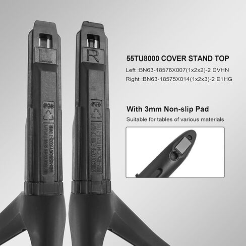 TV Legs Replacement for Samsung Smart TV Legs,TV Base Stand Legs Compatible with Samsung UN55TU8000FXZA UN55CU7000 UN55TU8200FXZA UN55TU8300FXZA LH55BETHLGFXGO Model in Kuwait