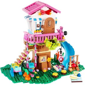 Tree House Building Toy - 660Pcs Treehouse Building Set - STEM Friendship with Swing Animals Flowers Seesaw Forest House for 6 7 8 9 10+ Kids Girls Boys Birthday Gift