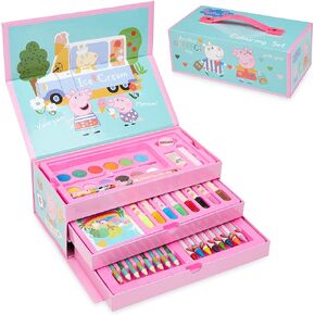 Peppa Pig Art Set, Arts And Crafts For Kids, Colouring Sets For Children, Toys