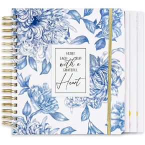 Votum 18 Month Planner 2024-2025 - July 2024- Dec 2025 Planner- Daily, Weekly Planner and Monthly Planner - Start Each Day With A Grateful Heart Weekly Planner 2024 with 3 Sticker Sheets - 2024 Calendar Planner