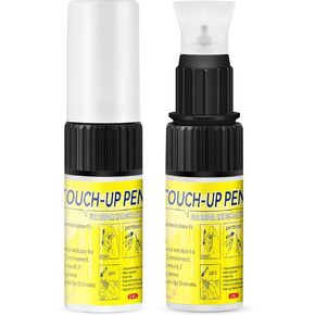 18ml Touch Up Paint for Cars, Silicone Brush Car White Paint Scratch Repair, 2 in 1 Design Car Remover Scratch Repair Paint Pen, Quick & Easy to Repair Minor Automotive Scratches and Car Wheels