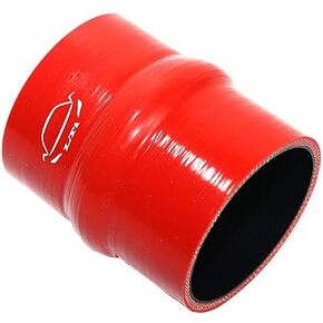 LTI Universal (76mm) 3" ID Straight Hump Coupler Silicone Hose 4-Ply Reinforced High Performance 102mm Length (3" Red)