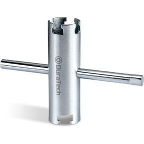 DURATECH Basket Strainer Wrench, Universal Sink Strainer Wrench with Sliding Handle, Double End, 1/2" & 3/8 "