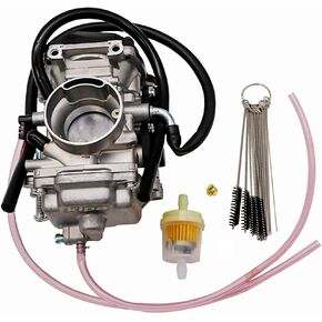 KIPA Carburetor For Yamaha TTR225 TTR 225 Dirt Bike 1999-2004, Replace OEM Part Number 5FG-14901-00-00, With Carbon Dirt Jet Cleaner Tool Kit & Fuel Filter