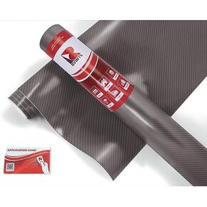 ORACAL 975 Carbon Fiber Black 070-CF Wrapping Structure Cast Film Vehicle Car Wrap Vinyl Sheet Roll - (1ft x 5ft w/App Card)