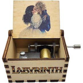 Labyrinth Music Box As The World Falls Down Goblin King and Sarah Masquerade, Wood