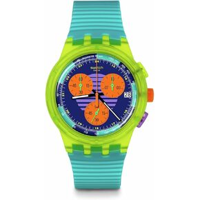 Swatch Casual Watch Multicolor Quartz Plastic NEON Wave