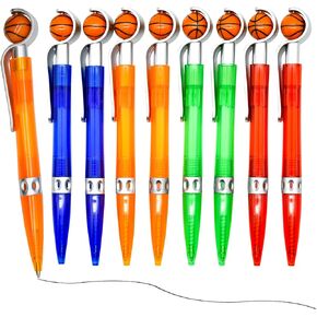 12 PCS Novelty Basketball Pens Sports Ballpoint Pens Cool Sports Writing Pen For School Office Sports Meeting Souvenirs Desk Decor Accessories