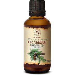 Fir Needle Essential Oil 1.7 Fl Oz - Fir Pure & Natural Oil - Good for Sauna - Body Care - Wellness - Beauty - Massage - Aroma Diffuser - Aromatic Lamp - Room Fragrance
