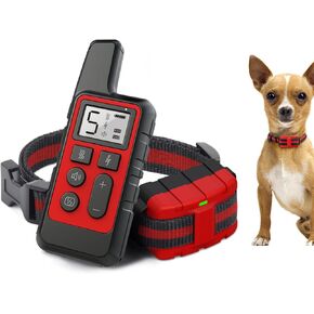 Dog Shock Collar, IP67 Waterproof Dog Training Collar with Remote, Dog Bark Collar with Beep Vibration and Shock，Rechargeable Electric Dog Training Collar，Dog Bark Collar for Large Medium Small Dogs