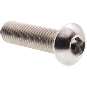Prime-Line 9170446 Socket Cap Screws, Button Head, Hex (Allen) Drive, 1/2 in-13 X 2 in (5 Pack)