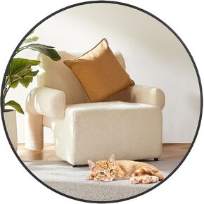 18 Inch Gold Circle Mirror, Gold Metal Frame Round Mirror, 2024 New Wall Mirrors Decorative for Bathroom, Bedroom, Hallway, Gold Bathroom Mirror, Small Round Mirrors for Wall Decor, Gold