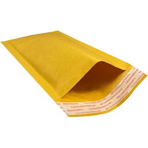 StarBoxes Kraft Bubble Mailer Envelopes 5" x 10" #00 Pack of 250For Shipping Home Appliance Parts, Yellow (KBM000510250)