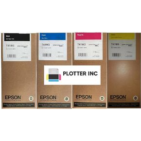 SureColor T41W Ink Set T41W520 T41W220 T41W320 T41W420 Compatible with Epson T3470 T5470 T3475 T5475 Black, Cyan, Magenta, Yellow