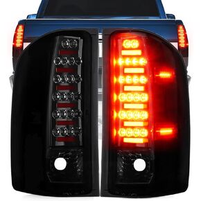 مجموعة مصابيح LED مناسبة لسيارة Chevy Silverado 1500 2500 HD 3500 HD 2007-2014، لسيارة GMC Sierra 3500 HD 2008-2014 مع عجلة مزدوجة فقط، مصابيح خلفية جانبية للسائق والراكب، عدسات دخان من الكروم in Kuwait