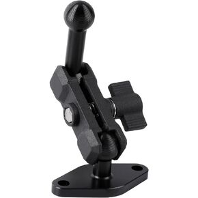 Aluminum AMPS to 17mm Ball Adapter with Extension Rod for Car Phone Holder, Drill Mount Ball Plate Base Meets Industry Standard AMPS Hole Pattern,Compatible with Garmin GPS Nuvi Dezl Drive Zumo RV
