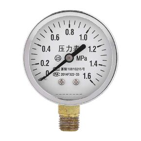 Y60 Pressure Gauge，0-1.6MPA Air Pressure Gauge， Shockproof Air Pressure Gauge Instrument
