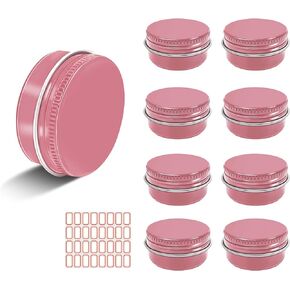 9 Pieces Mini Portable Aluminium Pill Cases with 32 Pieces Blank Labels, Shatter-Proof, Water-Proof, Dust-Proof Aluminium Pill Holder for Medication, Mini Pill Organizer for Traveling(Black)