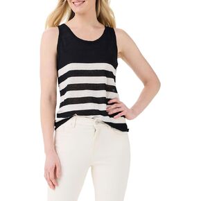 NIC+ZOE Women's Featherweight Striped Tank