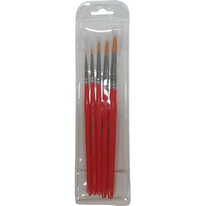 Artist Paint Brush 320R Set, for Detail Work_Set of 5 Brushes
