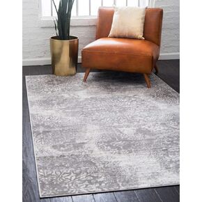 Unique Loom Sofia Collection Area Rug - Grand (9' x 12' Rectangle, Black/ Ivory)