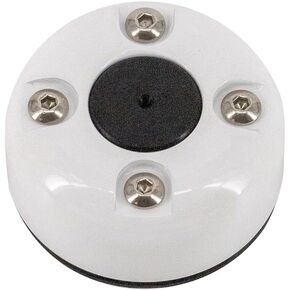Seaview | Round Cable Gland | Marine Grade Waterproof Cable Pass Through Cable Clam | Compatible with Wire Diameters Up to 0.53" (13.5mm) | White Powder Coated Stainless Steel