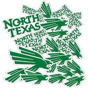 University of North Texas Sticker UNT Mean Green Stickers Vinyl Decals Laptop Water Bottle Car Scrapbook T1 (Type 1-1)