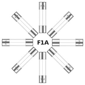 10A 250V 6x30MM Fast Blow Glass Fuse 10 Amp 250 Volt 0.24 x 1.18 Inch Fast-Acting Tube Fuses F10AL250V (Pack of 20Pcs)
