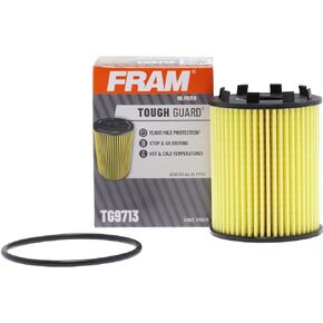 FRAM Tough Guard Replacement Oil Filter TG9713 with SureGrip, Designed for Interval Full-Flow Conventional and Synthetic Oil Changes Lasting Up to 15K Miles (Pack of 1)