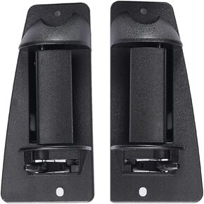 Extended Cab Door Handles(Upgraded Metal) Compatible with 1999-2007 Chevy Silverado, GMC Sierra 1500 2500 3500, Rear Exterior Left Driver & Right Passgenger Side Replace# 15758171, 15758172