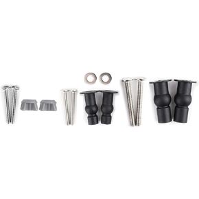 3 Pairs Toilet Seats Screw, Universal Toilet Seat Bolts, Top Fix Nuts Screws Bottom Mount Anchor Nut 1/4-20 Toilet Seat Screws Replacement Parts Fit for Kohler