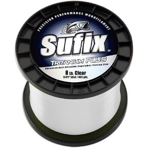 Sufix Tritanium Plus 1-Pound Spool Size Fishing Line (Clear, 20-Pound)