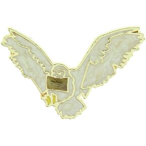 Harry Potter Hedwig Owl With Hogwarts Acceptance Letter Broche Brooch Enamel Pin