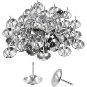 100Pcs 3/4 Inch (19mm) Bronze Upholstery Tacks, Antique Round Metal Thumb Tacks Furniture Upholstery Pins for Cork Board, Sofa, Couch, Craft, DIY Decoration