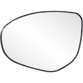 Driver Side Heated Mirror Glass w/backing plate, Mazda 2, Mazda3, 5 1/8" x 6 3/4" x 7 1/8" (w/o Blind Spot)