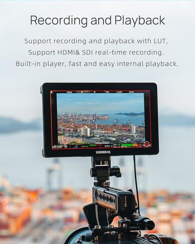 Shimbol Memory 7 Pro شاشة لمس DCI-P3 مقاس 7 بوصة شاشة تسجيل 4K HDMI/3G-SDI مع مخرج LUT ثلاثي الأبعاد (باستثناء البطارية) in Saudi Arabia