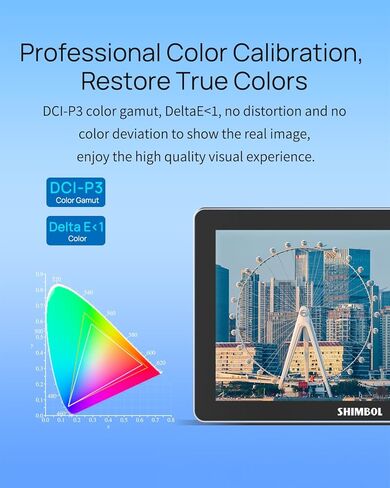 Shimbol Memory 7 Pro شاشة لمس DCI-P3 مقاس 7 بوصة شاشة تسجيل 4K HDMI/3G-SDI مع مخرج LUT ثلاثي الأبعاد (باستثناء البطارية) in Saudi Arabia