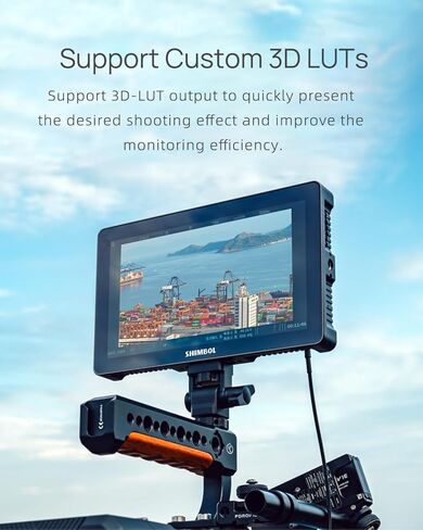 Shimbol Memory 7 Pro شاشة لمس DCI-P3 مقاس 7 بوصة شاشة تسجيل 4K HDMI/3G-SDI مع مخرج LUT ثلاثي الأبعاد (باستثناء البطارية) in Saudi Arabia