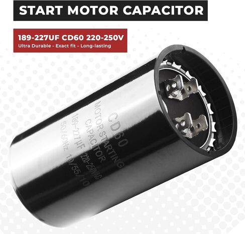 189-227 فائق التوهج/MFD 220-250 VAC ±20% CD60 مكثف بدء تشغيل المحرك الدائري 50/60 هرتز محرك كهربائي يعمل بالتيار المتردد من Kotoysoo in Kuwait